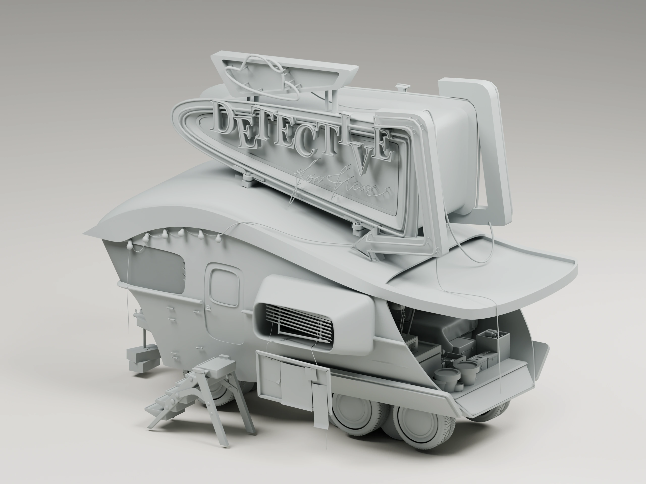 Complete assembly · Neutral model study; supporting assets included.