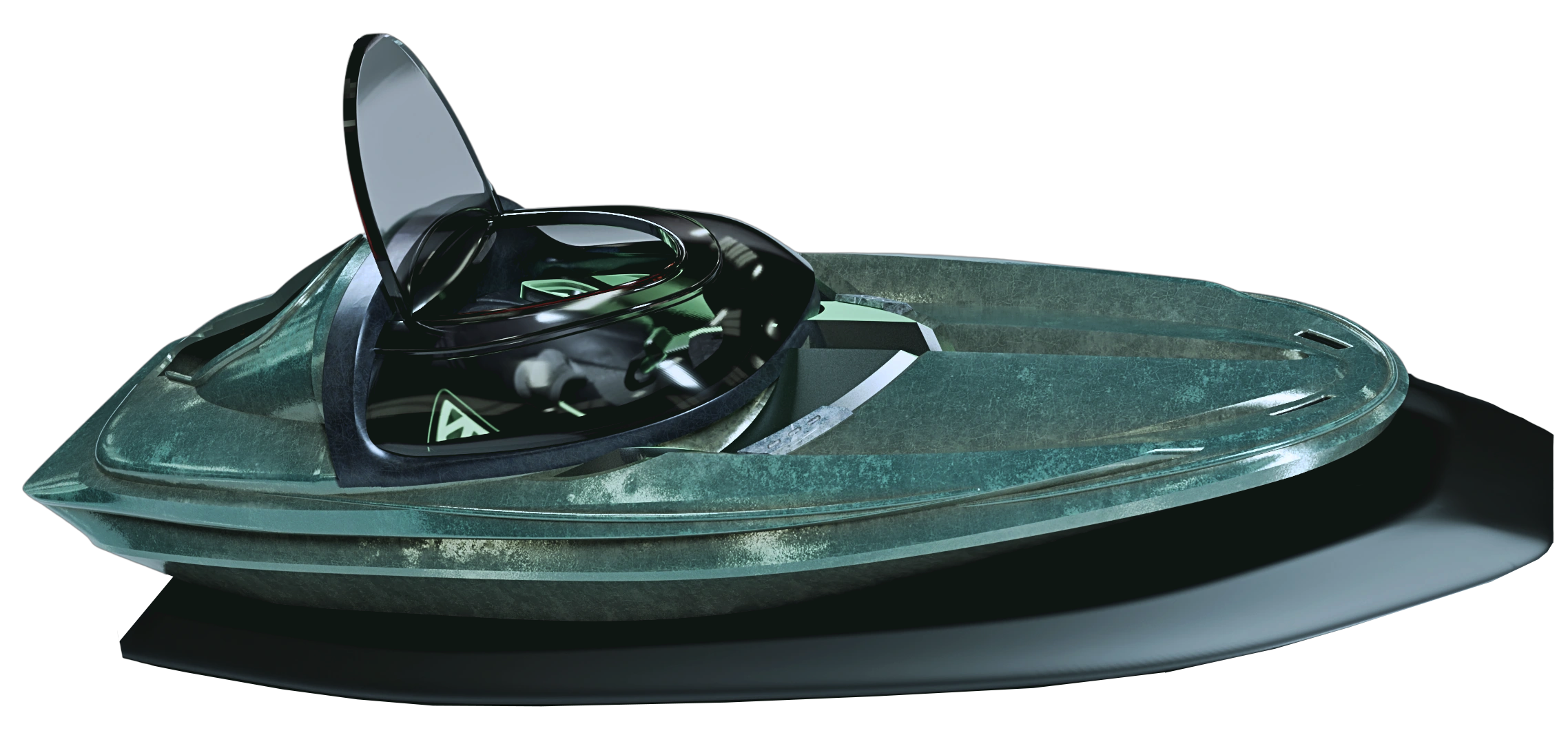 Dragonfly · Raised canopy and complete hull. Shawn Wang.