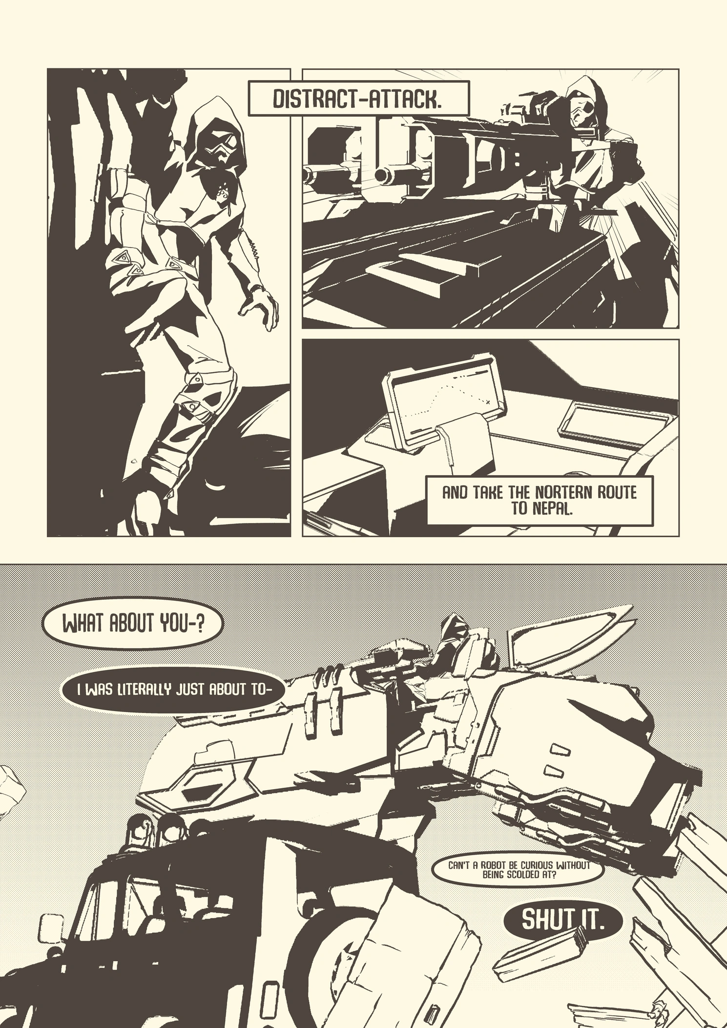 Choosing the route · Story page 4.